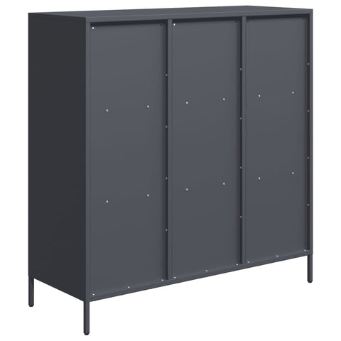 vidaXL Highboard Anthrazit 101,5x39x103,5 cm Stahl