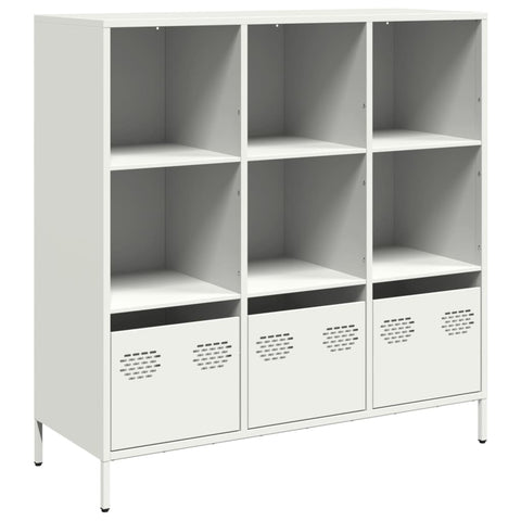 vidaXL Highboard Weiß 101,5x39x103,5 cm Stahl