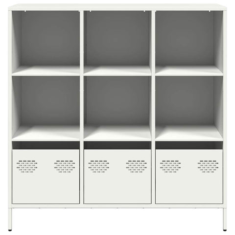 vidaXL Highboard Weiß 101,5x39x103,5 cm Stahl