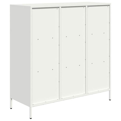 vidaXL Highboard Weiß 101,5x39x103,5 cm Stahl