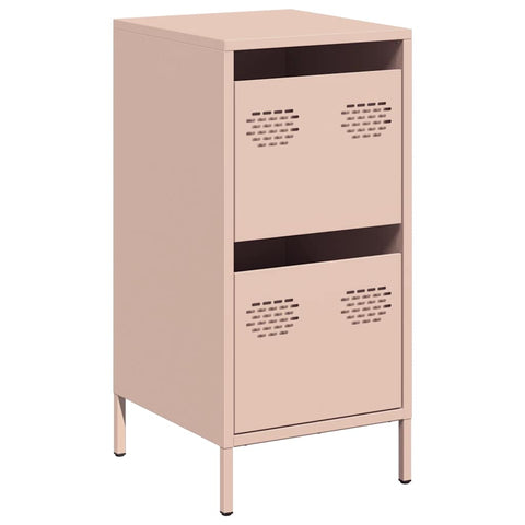 vidaXL Sideboard Rosa 35x39x73,5 cm Kaltgewalzter Stahl