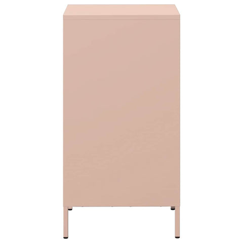 vidaXL Sideboard Rosa 35x39x73,5 cm Kaltgewalzter Stahl