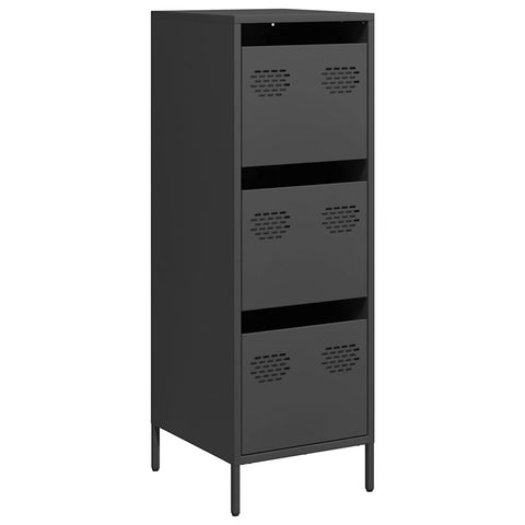 vidaXL Highboard Schwarz 39x35x103,5 cm Stahl