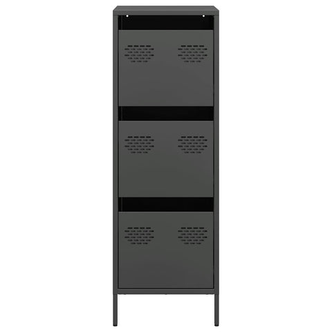 vidaXL Highboard Schwarz 39x35x103,5 cm Stahl