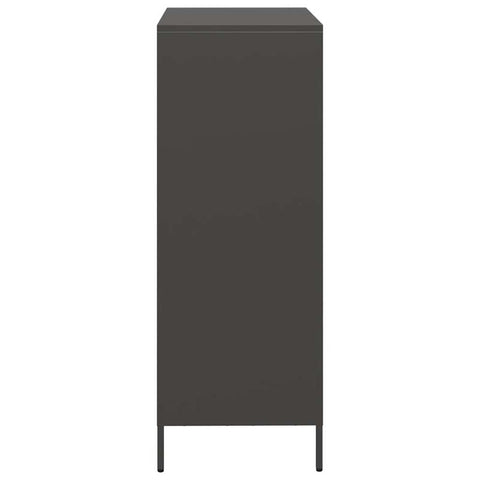 vidaXL Highboard Schwarz 39x35x103,5 cm Stahl