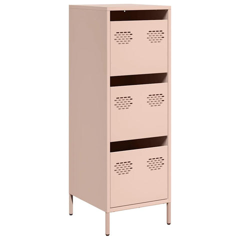 vidaXL Highboard Rosa 39x35x103,5 cm Stahl