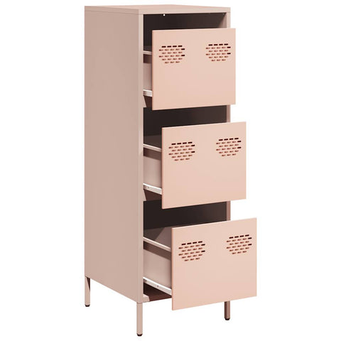 vidaXL Highboard Rosa 39x35x103,5 cm Stahl