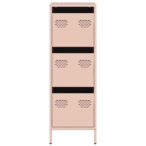 vidaXL Highboard Rosa 39x35x103,5 cm Stahl