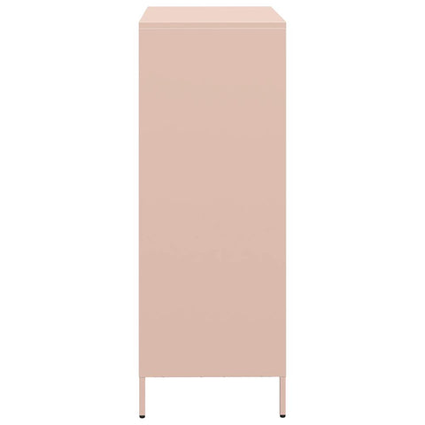 vidaXL Highboard Rosa 39x35x103,5 cm Stahl