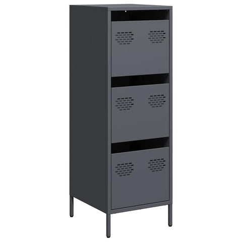 vidaXL Highboard Anthrazit 39x35x103,5 cm Stahl