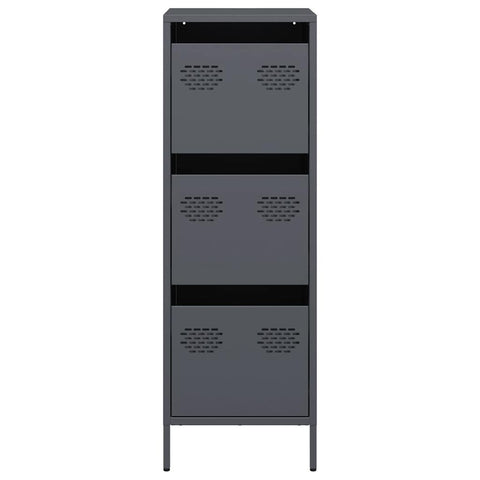 vidaXL Highboard Anthrazit 39x35x103,5 cm Stahl