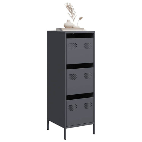 vidaXL Highboard Anthrazit 39x35x103,5 cm Stahl