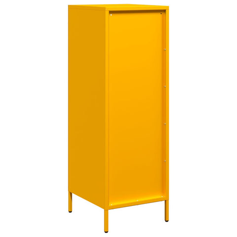 vidaXL Highboard Senfgelb 39x35x103,5 cm Stahl