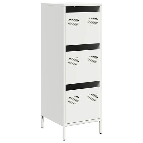 vidaXL Highboard Weiß 39x35x103,5 cm Stahl