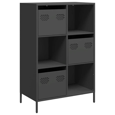 vidaXL Highboard Schwarz 68x39x103,5 cm Stahl