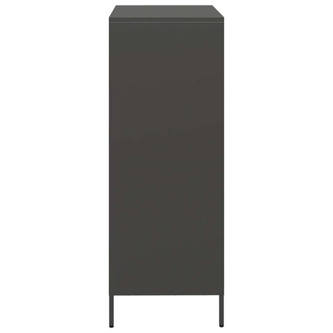 vidaXL Highboard Schwarz 68x39x103,5 cm Stahl