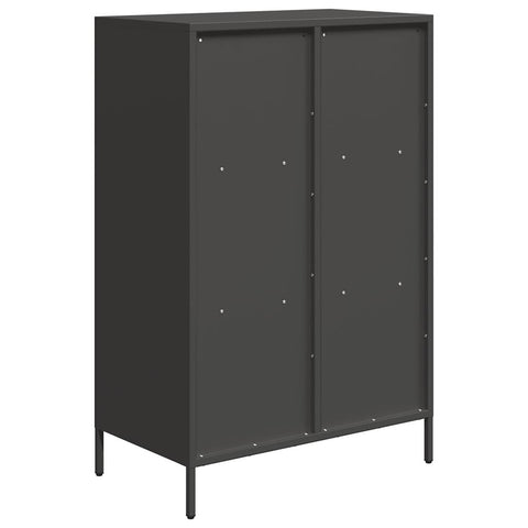 vidaXL Highboard Schwarz 68x39x103,5 cm Stahl