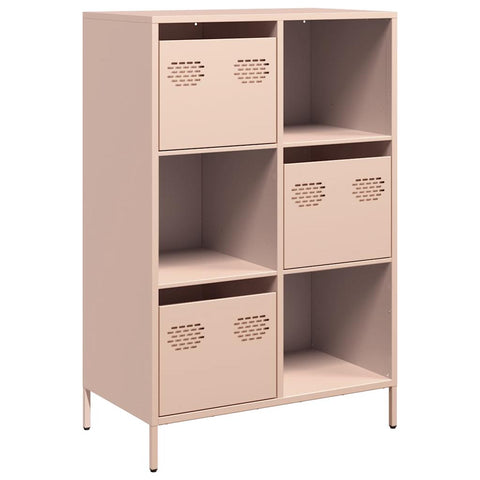 vidaXL Highboard Rosa 68x39x103,5 cm Stahl