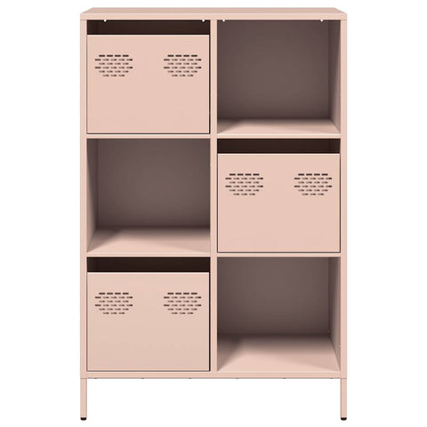 vidaXL Highboard Rosa 68x39x103,5 cm Stahl