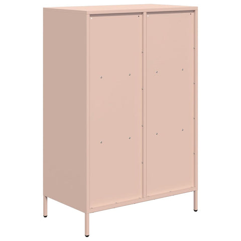 vidaXL Highboard Rosa 68x39x103,5 cm Stahl