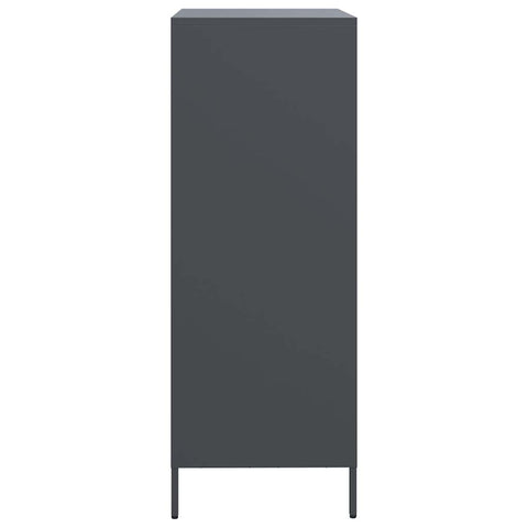 vidaXL Highboard Anthrazit 68x39x103,5 cm Stahl