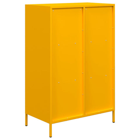 vidaXL Highboard Senfgelb 68x39x103,5 cm Stahl