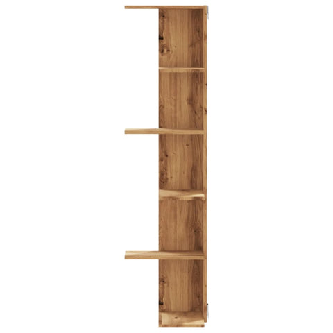 Wand-Eckregal Artisan-Eiche 36,5x36,5x140 cm Holzwerkstoff