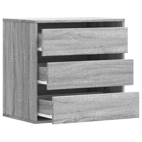 vidaXL Kommode Grau Sonoma 60x41x58 cm Holzwerkstoff