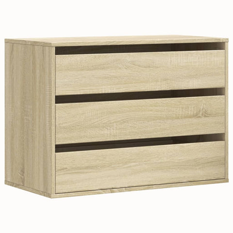 vidaXL Kommode Sonoma-Eiche 80x41x58 cm Holzwerkstoff