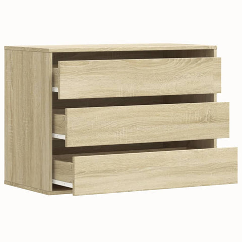 vidaXL Kommode Sonoma-Eiche 80x41x58 cm Holzwerkstoff