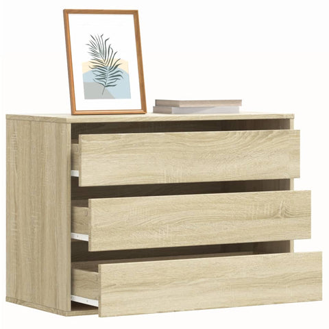 vidaXL Kommode Sonoma-Eiche 80x41x58 cm Holzwerkstoff