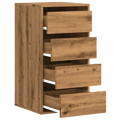 vidaXL Kommode Artisan-Eiche 40x41x76 cm Holzwerkstoff