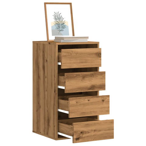 vidaXL Kommode Artisan-Eiche 40x41x76 cm Holzwerkstoff