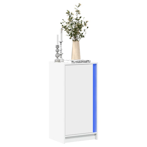 vidaXL LED-Sideboard Weiß 42,5x34x85 cm Holzwerkstoff