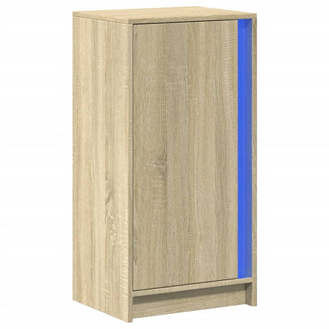 vidaXL LED-Sideboard Sonoma-Eiche 42,5x34x85 cm Holzwerkstoff