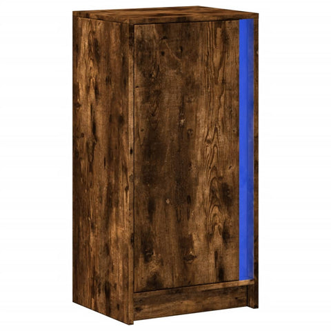 vidaXL LED-Sideboard Räuchereiche 42,5x34x85 cm Holzwerkstoff