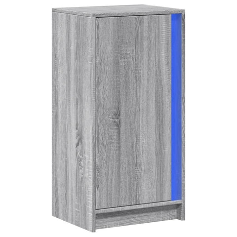 vidaXL LED-Sideboard Grau Sonoma 42,5x34x85 cm Holzwerkstoff