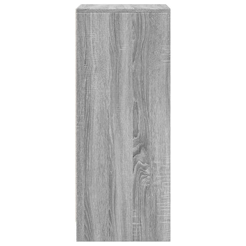 vidaXL LED-Sideboard Grau Sonoma 42,5x34x85 cm Holzwerkstoff