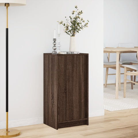 vidaXL LED-Sideboard Braun Eichen-Optik 42,5x34x85 cm Holzwerkstoff