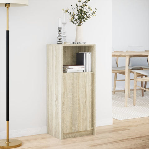 vidaXL LED-Sideboard Sonoma-Eiche 42,5x34x100 cm Holzwerkstoff