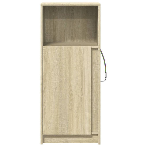 vidaXL LED-Sideboard Sonoma-Eiche 42,5x34x100 cm Holzwerkstoff