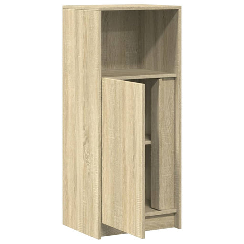 vidaXL LED-Sideboard Sonoma-Eiche 42,5x34x100 cm Holzwerkstoff