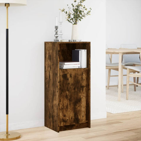 vidaXL LED-Sideboard Räuchereiche 42,5x34x100 cm Holzwerkstoff