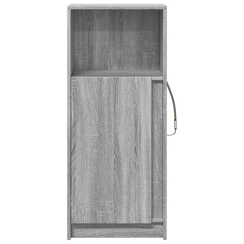 vidaXL LED-Sideboard Grau Sonoma 42,5x34x100 cm Holzwerkstoff