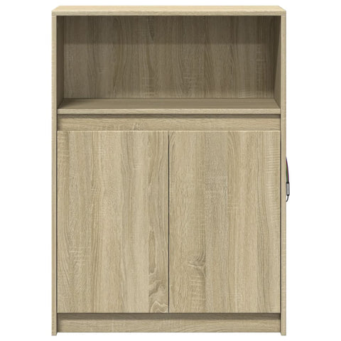 vidaXL Sideboard mit LED Sonoma-Eiche 72x34x100 cm Holzwerkstoff