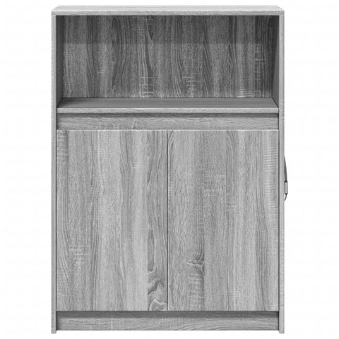 vidaXL Sideboard mit LED Grau Sonoma 72x34x100 cm Holzwerkstoff