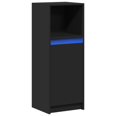 vidaXL LED-Sideboard Schwarz 38x34x100 cm Holzwerkstoff