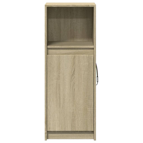 vidaXL LED-Sideboard Sonoma-Eiche 38x34x100 cm Holzwerkstoff