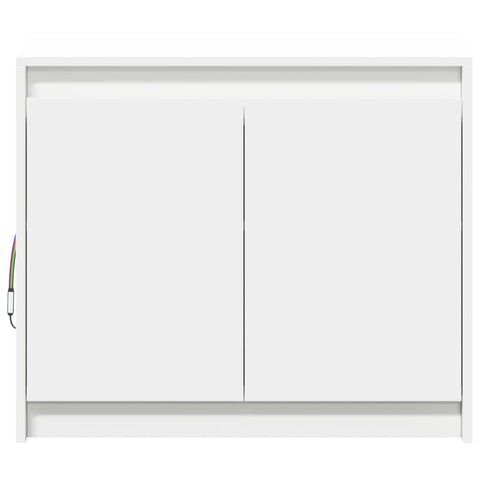 vidaXL LED-Sideboard Weiß 72x34x61 cm Holzwerkstoff