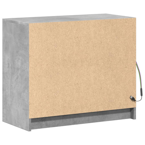 vidaXL LED-Sideboard Betongrau 72x34x61 cm Holzwerkstoff